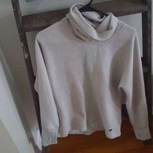 Cream cowl neck sweatshirt